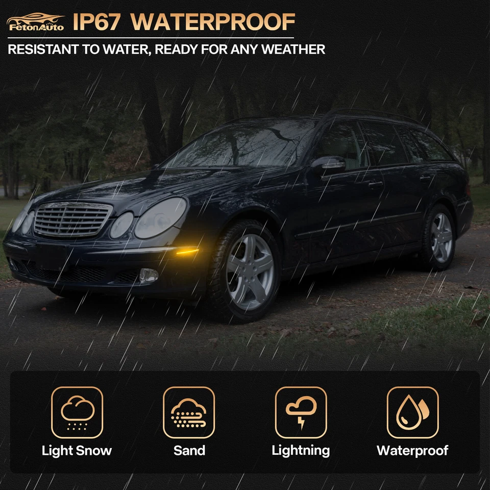 Lámpara de luz LED para parachoques delantero para Mercedes Benz W211 Clase E 2003-2006 Foto 4 de 4