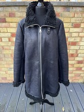 Andrew Marc Ny Coat Designer Faux Suede Sheepskin Rrp £129.99 Size Xl -worn Once