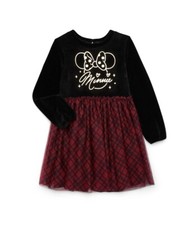 Disney Minnie Mouse Girls Sweater Tulle Character Dress Size S 6-6X NWT