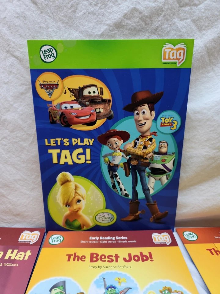 LeapFrog Tag Junior Reader 7 Books Tested Works Great vowel sounds toy story - Image 2 of 4