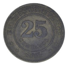 Nicaragua 25 centavos 2002 F-VF