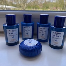ACQUA DI PARMA  BLU MEDITERRANEO - HAIR & BODY 5 PIECE SET  75ml BOTTLES