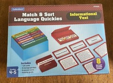 Lakeshore Match Sort Language Quickies Informational Text Grades 4-5