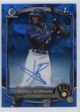 2025 Bowman Sapphire Edition Chrome Prospect 86/199 Yophery Rodriguez Auto 0ok8