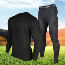 Professional goal keeper armor football jersey thicken EVA sponge elbow uniforms