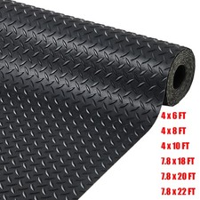 Garage Floor Mat 2.8 mm Thickened Diamond Plate PVC Garage Mats Flooring Roll