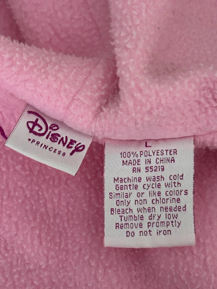 Girl Disney Princesses Royal Stars  4 Ever Varsity Pink Jacket. Size L - Image 3 of 4