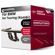 Für 5er Touring G31 (Westfalia) Anhängerkupplung abnehmbar + E-Satz 13pol AHK
