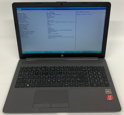 HP 255 G7 15'' Ryzen 3 8GB RAM 256GB NVMe Grade C GBR 8% Kapazität schwarz