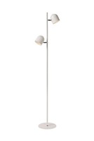 Led Stehleuchte Metall Weiß Wohnzimmer 3000 K H:141 Cm Stehlampe Schlafzimmer