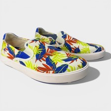 OluKai Lae'ahi Pa'i Men's Aloha Floral Slip-On Shoes Size 9 NWT 10444-18HA
