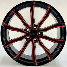 Aftermarket Borghini 20x8.5 B32 Wheel Black W Red Accents For Chrysler 300