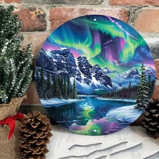 Northern Lights Aurora 8" Waterproof Aluminum Door Hanger