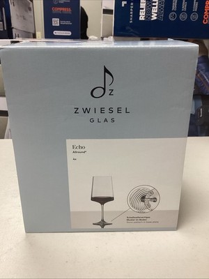 New Zwiesel Glas Pure Pinot Noir Burgundy Wine Glasses Set of 4, 23.7 oz / 700ml