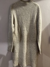 Max Studio Sweater Dress For Women L  Tan And Cream Chevron Pattern