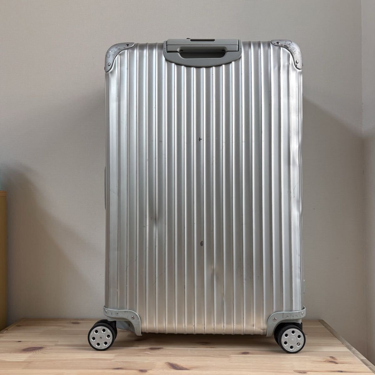 Rimowa Lufthansa Topas 84L Silver 4 wheels Carry Case Suitcase