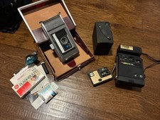 POLAROID ELECTRIC EYE MODEL J66 Land Camera UNTESTED With LEATHER CASE  Others 