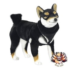 NEW Hansa Black Shiba Inu Plush Toy 50cm Japan Gift