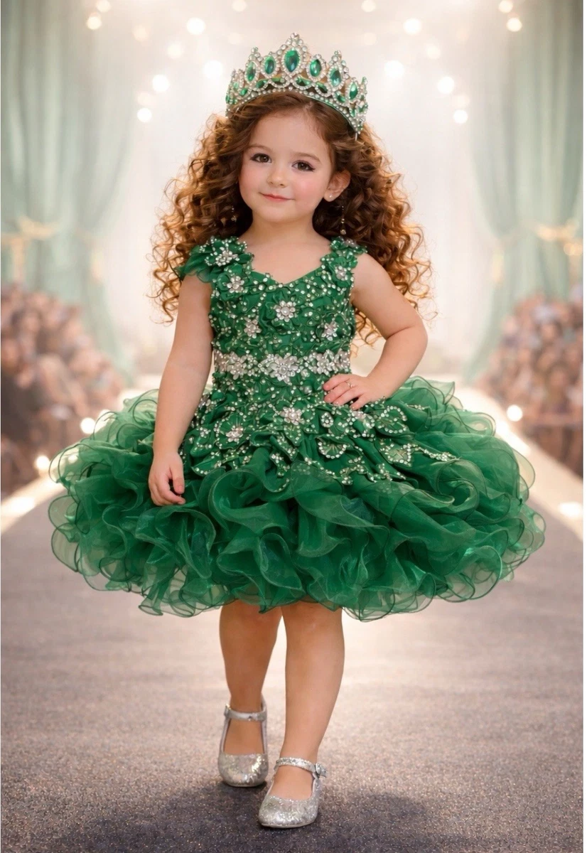 Kelly Green Dresses for Girls for sale | eBay