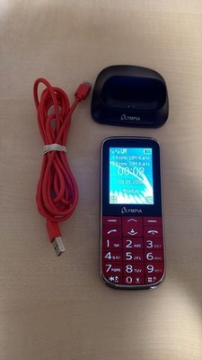 Seniorenhandy OLYMPIA Joy II Rot, Handy, Geprüft, Telefon, Garantie, Komplett,