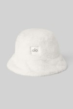 Alo Yoga Faux Fur Bucket Hat Ivory M/L