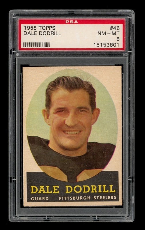1958 Topps Set-Break # 46 Dale Dodrill PSA 8 NM-MT