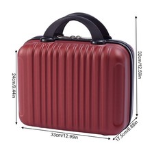 Large Beauty Makeup Vanity Case ABS Hard Shell Travel Storage Organizer Portable