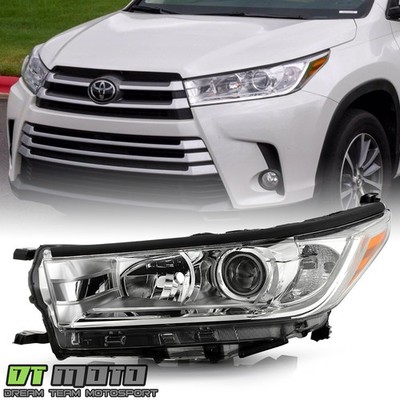 For 2017-2019 Toyota Highlander LE XLE Projector Headlight Headlamp Driver Side