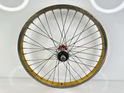 Rare Vintage 1970's Bullseye Araya 7X BMX Racing 20” Wheels Set