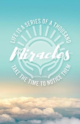 RoyalKIND Keepsake Memories and Miracles Book: Life Is a Series of a Thousand Mi