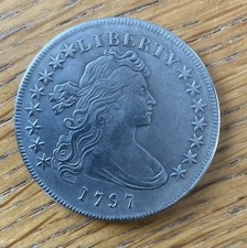 1797, Year Dollar Coin Liberty American Liberty Coin United States