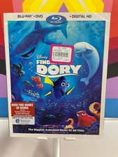 Disney Pixar Finding Dory Blu-Ray  DVD Digital HD 2 Hours of Bonus New Sealed