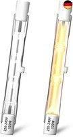 120W R7S Halogen Leuchtmittel 78Mm, Halogenlampen Dimmbar Warmweiß 2800K, J78 T3