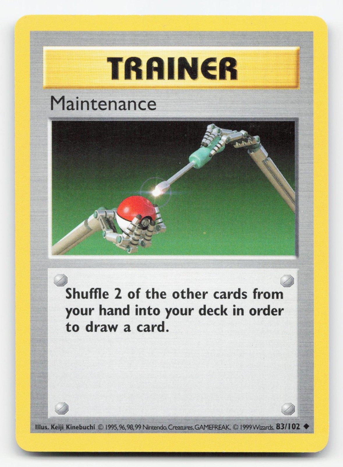 Maintenance 083/102 - LP Uncommon Unlimited - Base Set (Shadowless)