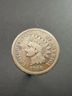 1866 Indian Head  Cent US One Penny