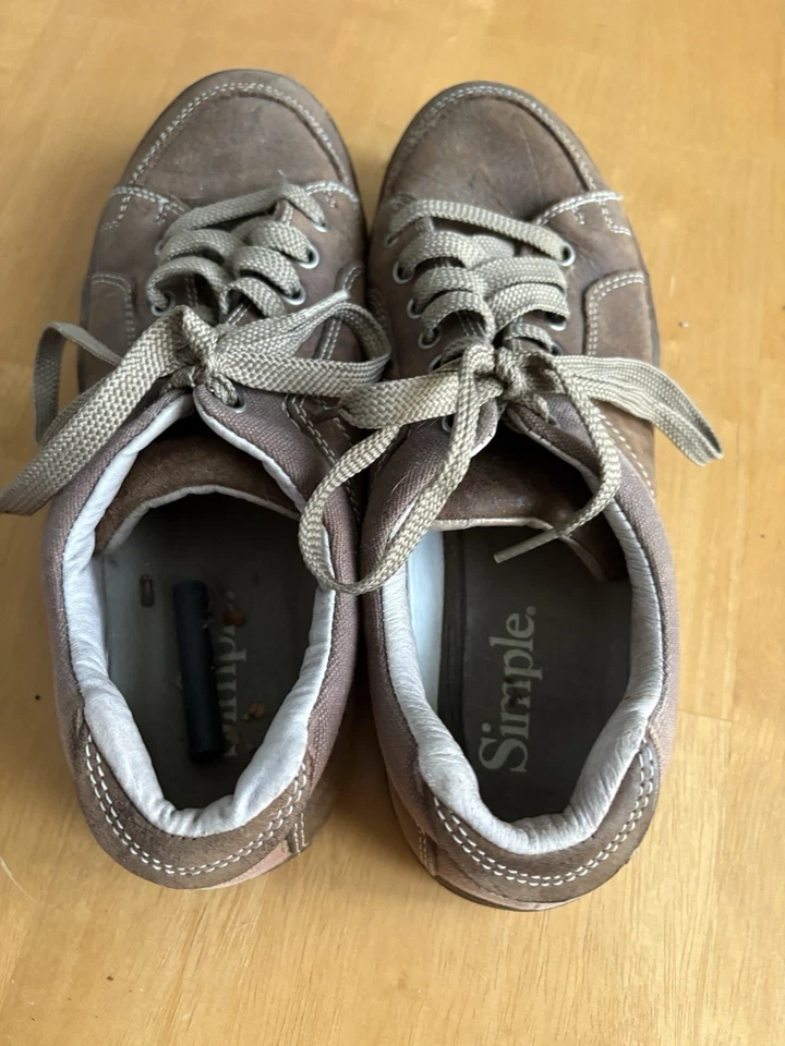 Simple Brand Mens Tan Skater Sneakers, Size 11, Retail $100 - Image 3 of 4