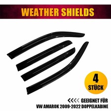 4-Tlg Windabweiser Regenabweiser Anklebbar Für VW Amarok 2009-2022 Doppelkabine