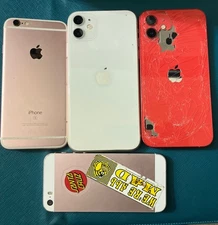 Lot Of 4 Apple iPhone 12 Red & 11 All Are as-is for salvage/parts/disassembly