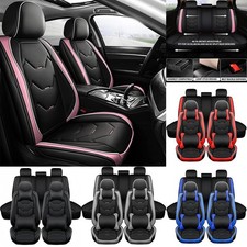 For Honda Accord Civic Crv Hrv Insight Front Rear Car Seat Covers Set Leather Us For Honda Accord Civic Crv Hrv Insight Front Rear Car Seat Covers Set Leather Us