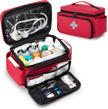 Small Medicine Storage Bag Organizer, Family First Aid Box, Pill Bottle Case for