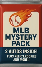 MLB Mystery Pack - 2 Autos, 1 Relic & More. Read Description