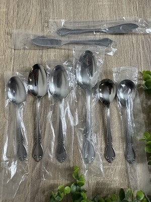 AMC CREON Assorted Serving Spoon, Soup, Large, Butter knife Stainless Lot