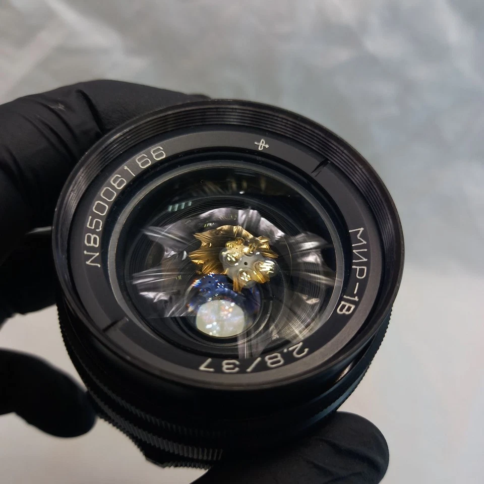 Casi como nuevo! MIR 1V (B) W Cirílico 1B 2.8/37mm Lente Gran Angular M42... - Imagen 2 de 4