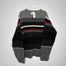 Nautica Stripe Chunky Knit Sweater Size XL Academia Preppy Nautical NWT