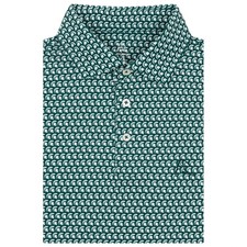 Rhoback The Michigan State Sparty Men's Short Sleeve Collegiate Polo