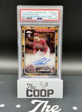 2024 Topps Chrome Update Jordan Lawlar Orange/black Lava /15 PSA 9