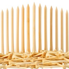 JYWYBF 110 Pcs Bamboo Golf Tees 3 1/4 Inch, Friendly 3 inch, log