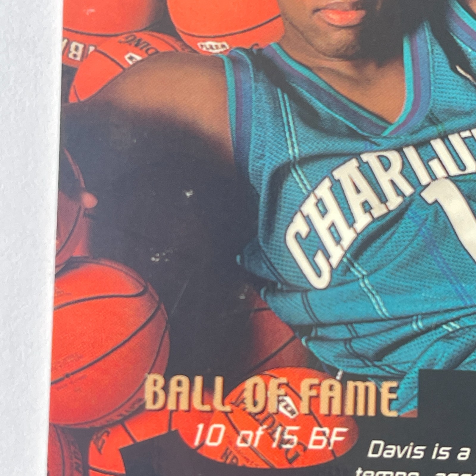 2000 Fleer Showcase #10 Baron Davis Ball Of Fame Hornets Card