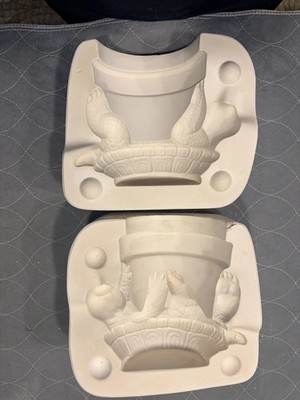 Creative Paradise 3414 Ceramic Slip Mold Baby Totey Turtle Pot