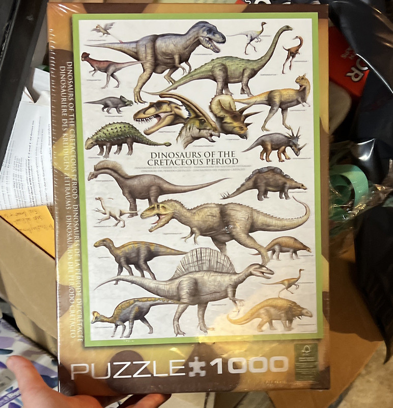 Mudpuppy Dinosaurs of the Cretaceous Period 1000pc Interlocking Puzzle